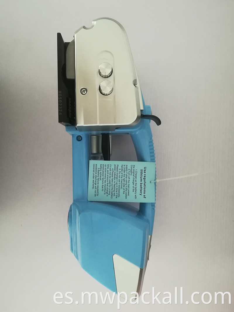 Herramienta de corte con tirantes de acero de plástico eléctrico/herramienta de freno de plástico con batería eléctrica
